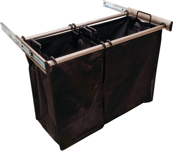 Nickel Pull-Out Hamper, 1lg Bag 18 Inches